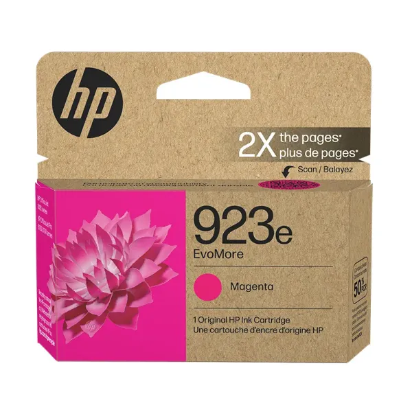 HP HP 923e OfficeJet Pro 8120, 8130 Series EvoMore Magenta Ink Cartridge (800 Yield)