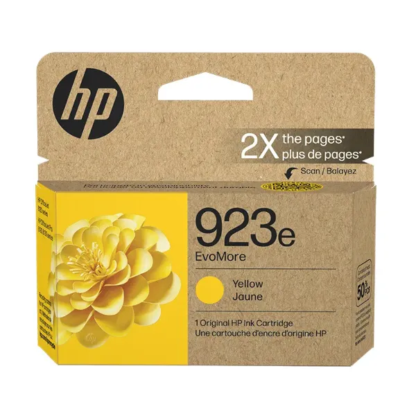 HP HP 923e OfficeJet Pro 8120, 8130 Series EvoMore Yellow Ink Cartridge (800 Yield)